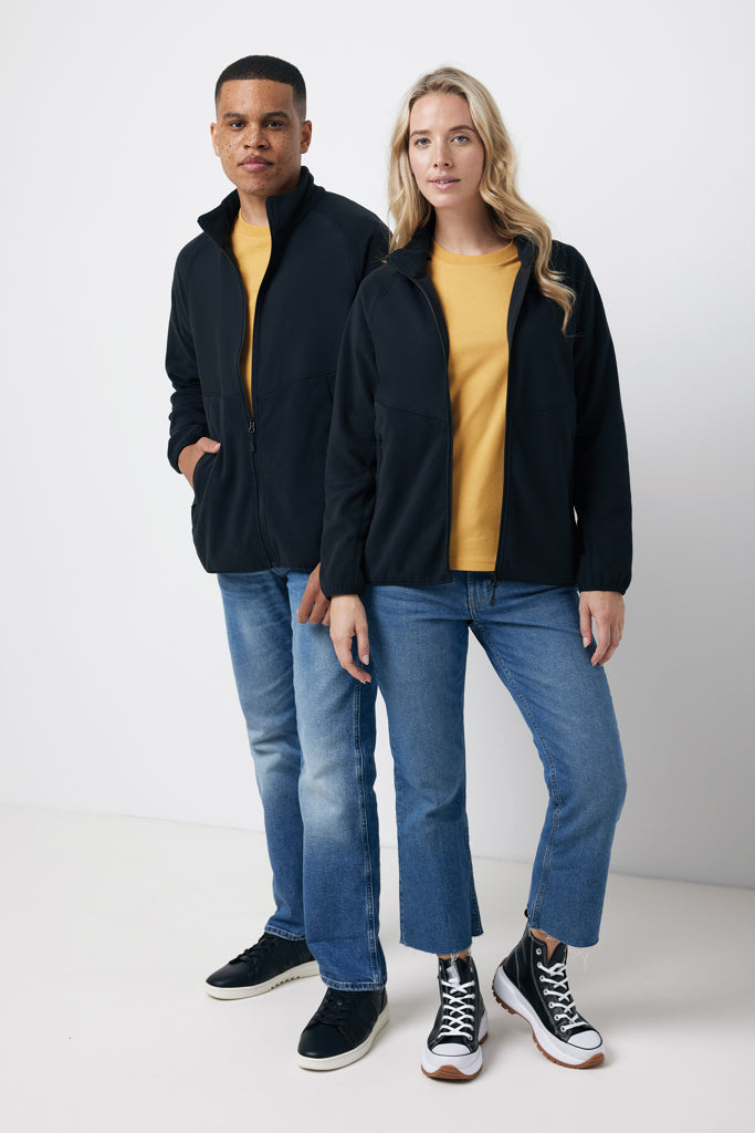 IQONIQ Talung microfleece med zipper i återvunnen polyester