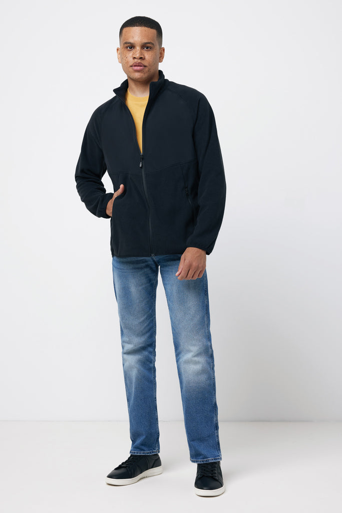 IQONIQ Talung microfleece med zipper i återvunnen polyester