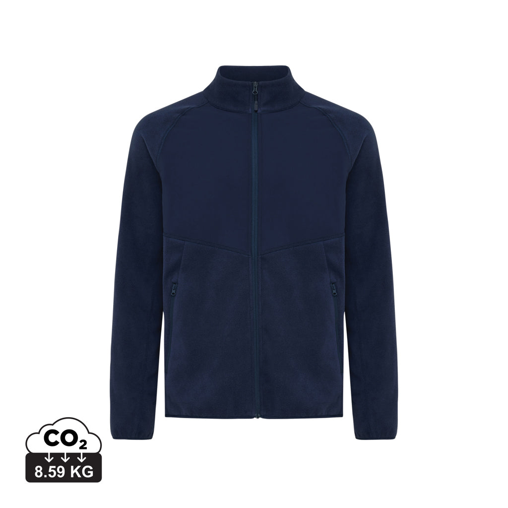 IQONIQ Talung microfleece med zipper i återvunnen polyester