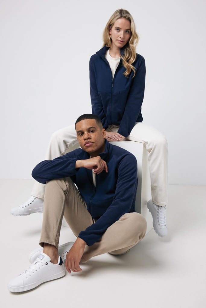 IQONIQ Talung microfleece med zipper i återvunnen polyester