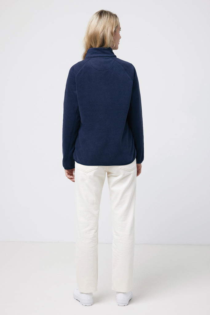 IQONIQ Talung microfleece med zipper i återvunnen polyester