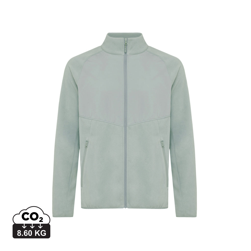 IQONIQ Talung microfleece med zipper i återvunnen polyester