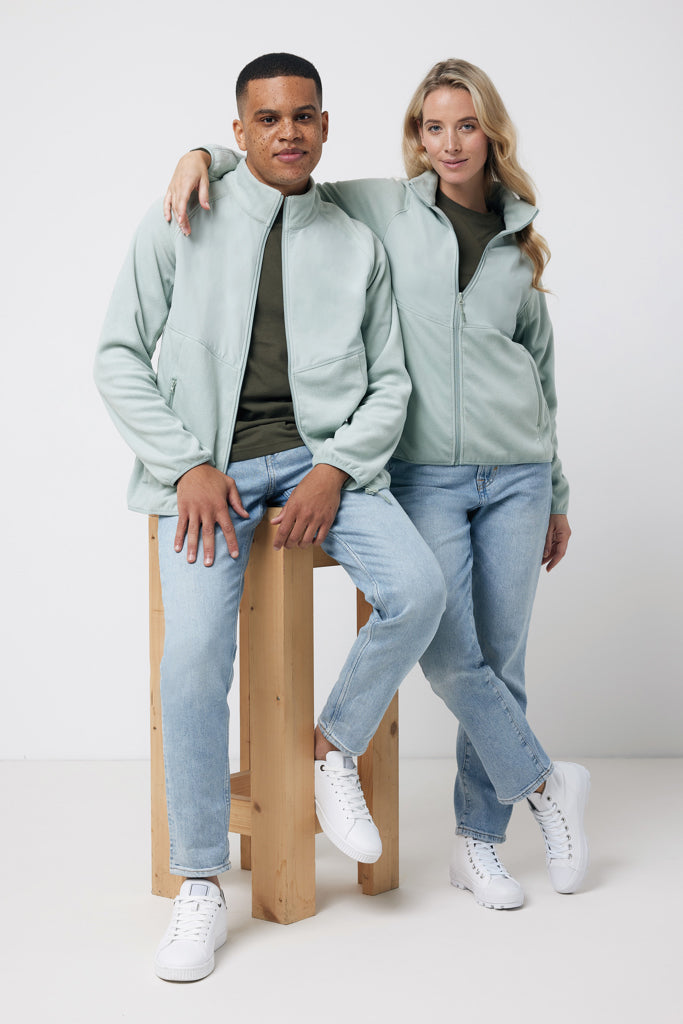 IQONIQ Talung microfleece med zipper i återvunnen polyester