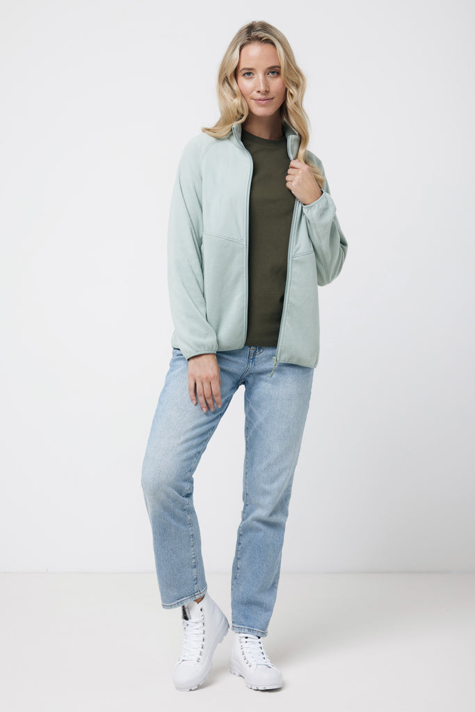 IQONIQ Talung microfleece med zipper i återvunnen polyester
