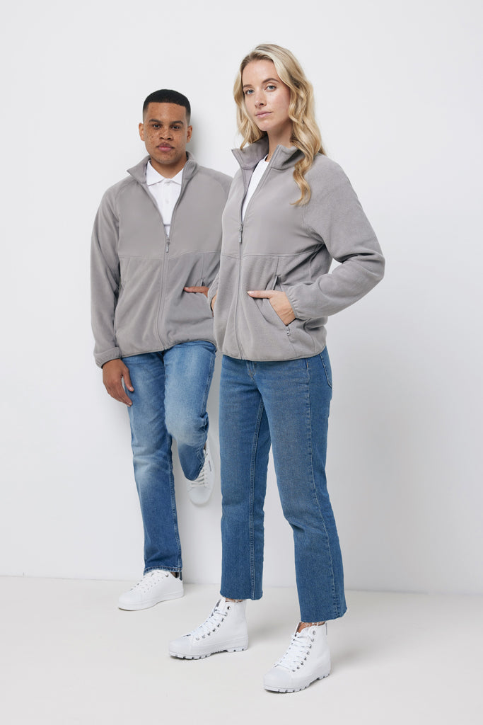 IQONIQ Talung microfleece med zipper i återvunnen polyester