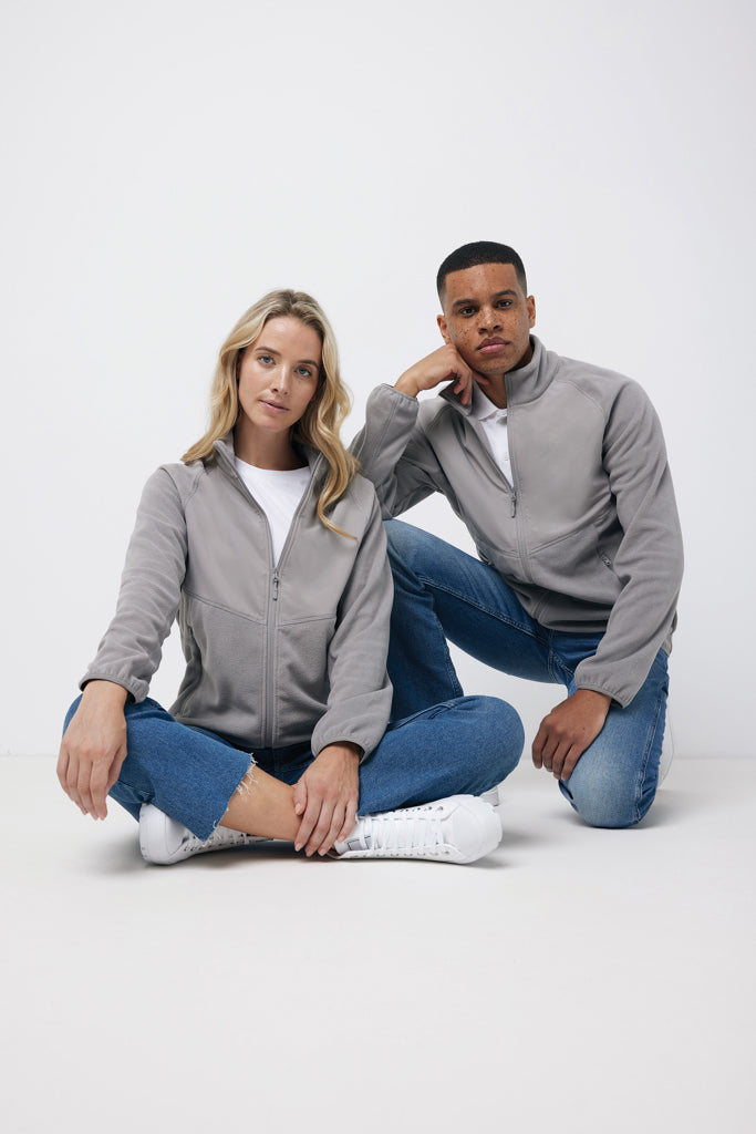IQONIQ Talung microfleece med zipper i återvunnen polyester