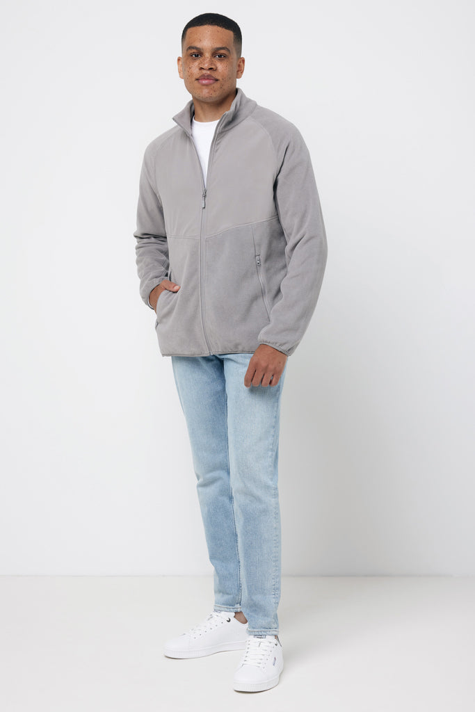 IQONIQ Talung microfleece med zipper i återvunnen polyester