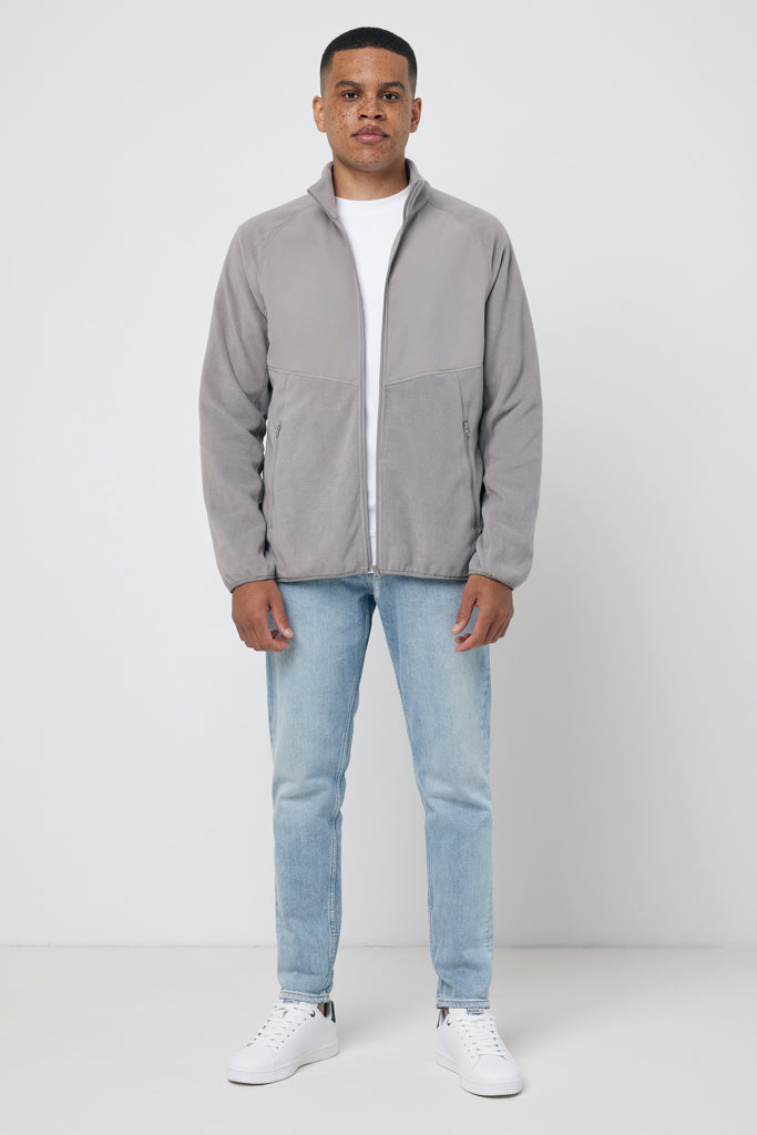 IQONIQ Talung microfleece med zipper i återvunnen polyester