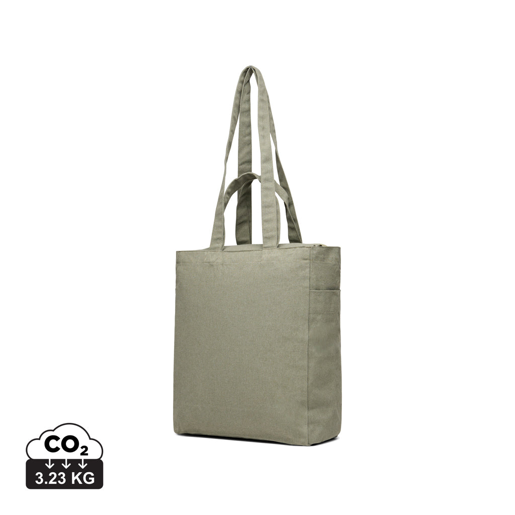 VINGA Hilo AWARE™ återvunnen canvas tote med dragkedja