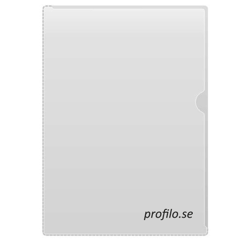 Plastmapp/Aktmapp A4 glasklar PVC