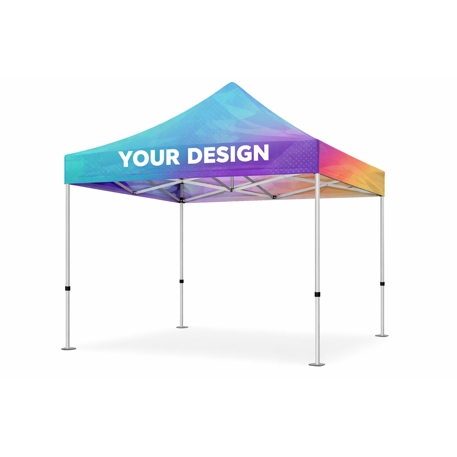 Eventtält 3x3 meter med tryck och logotyp för mässa och event