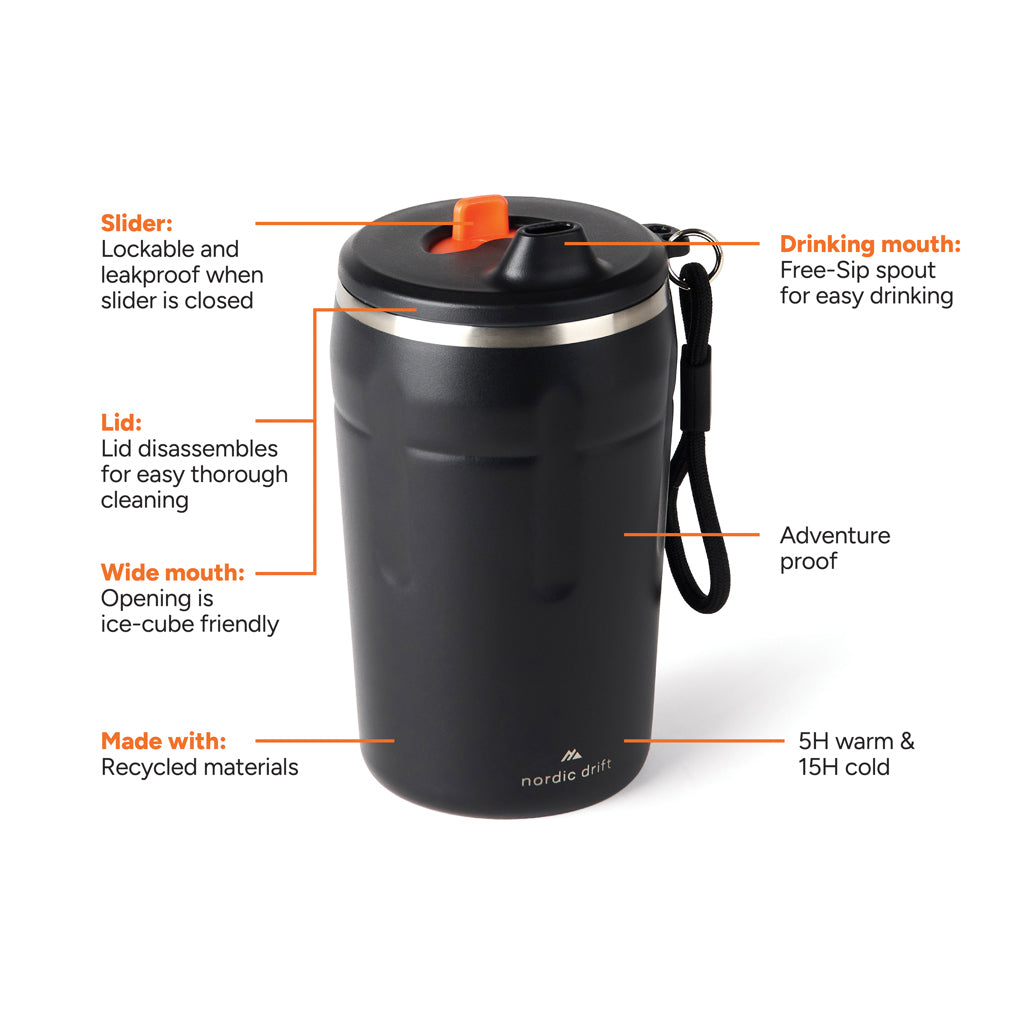 Nordic Drift Trail RCS låsbar och läckagesäkra kaffemugg 350