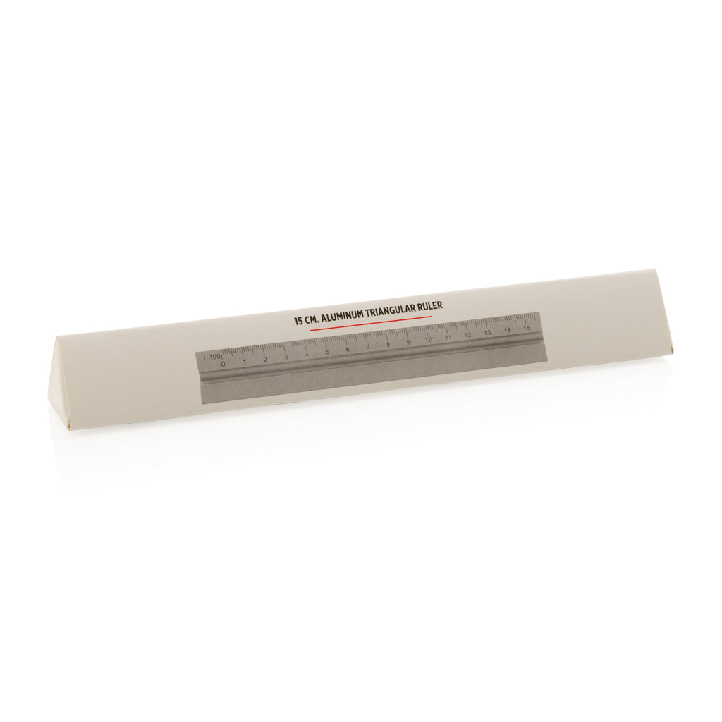 15cm triangulär aluminiumlinjal