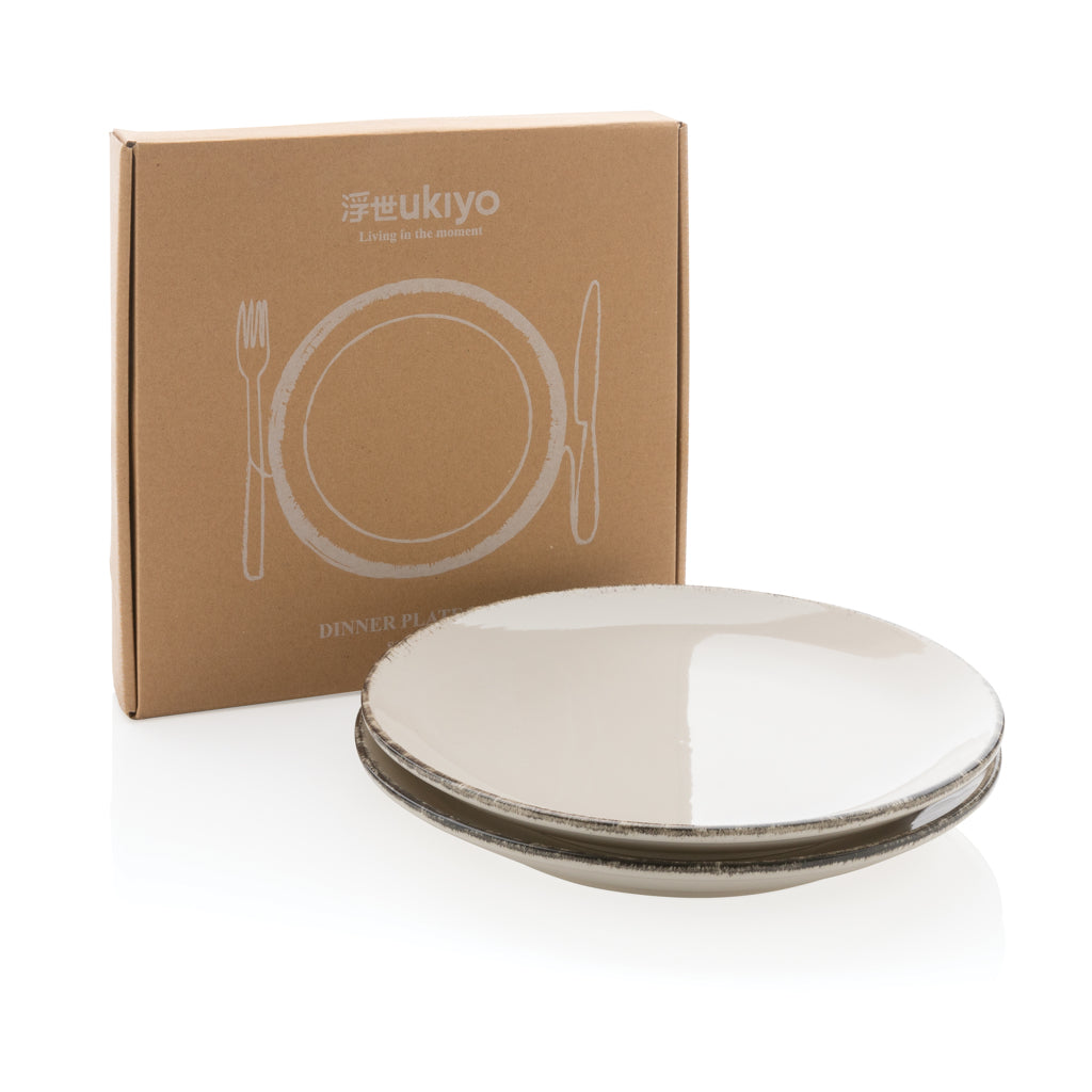 Ukiyo middagstallrik, 2-pack