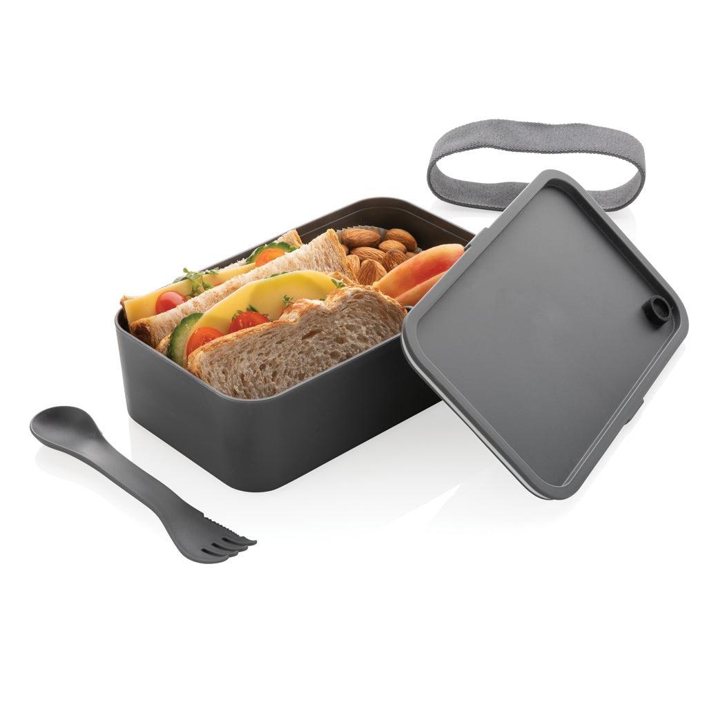 PP lunchlåda med skedgaffel