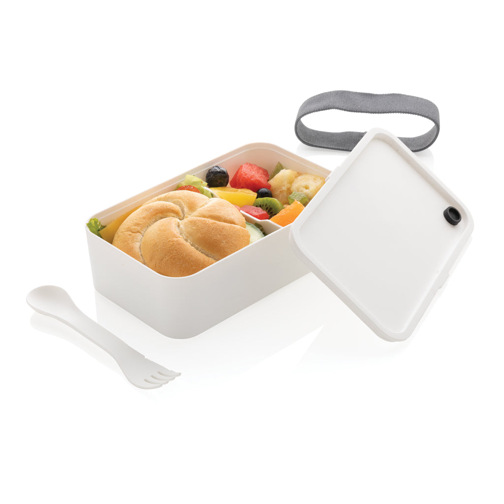 PP lunchlåda med skedgaffel