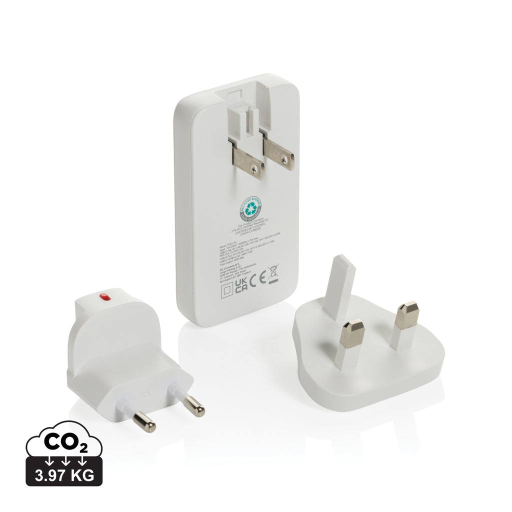 Fluxo RCS 65W platt GaN-laddare med universella kontakter