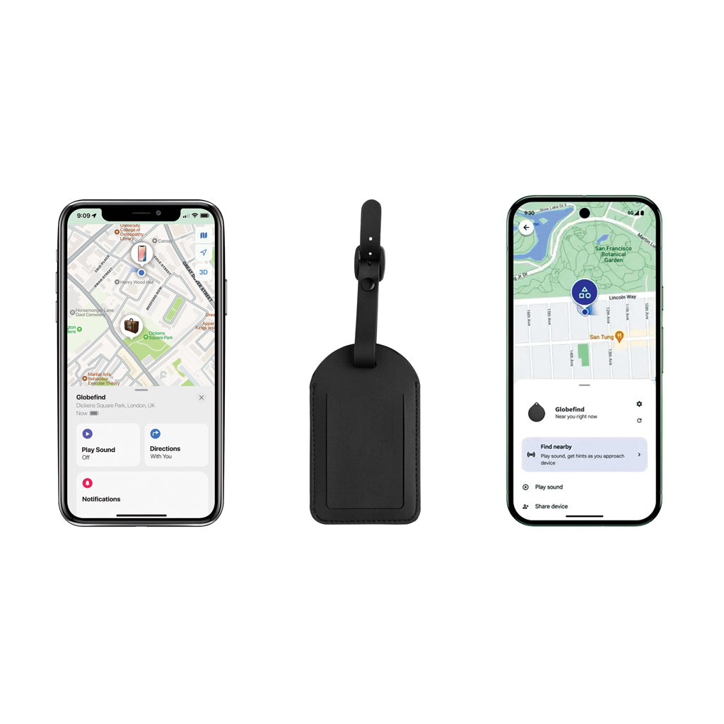 Globefind Dual RCS bagagetagg med global spårning