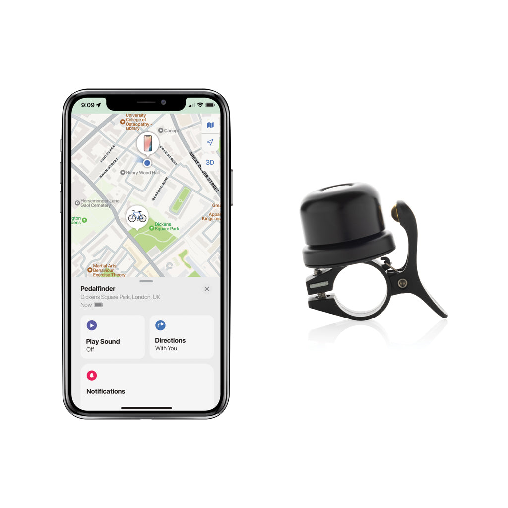 Pedalfinder cykelklocka, kan spåras världen runt