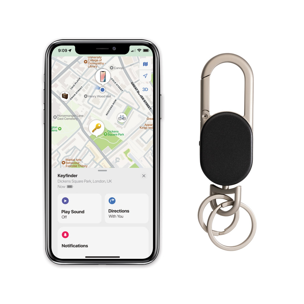 Keyfinder-nyckelring , kan spåras världen runt och med USB C