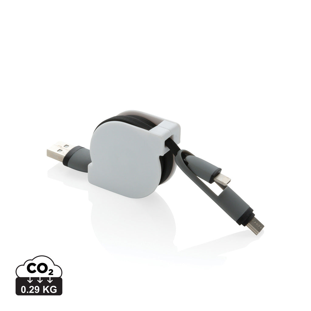 Utdragbar 3-i-1 kabel