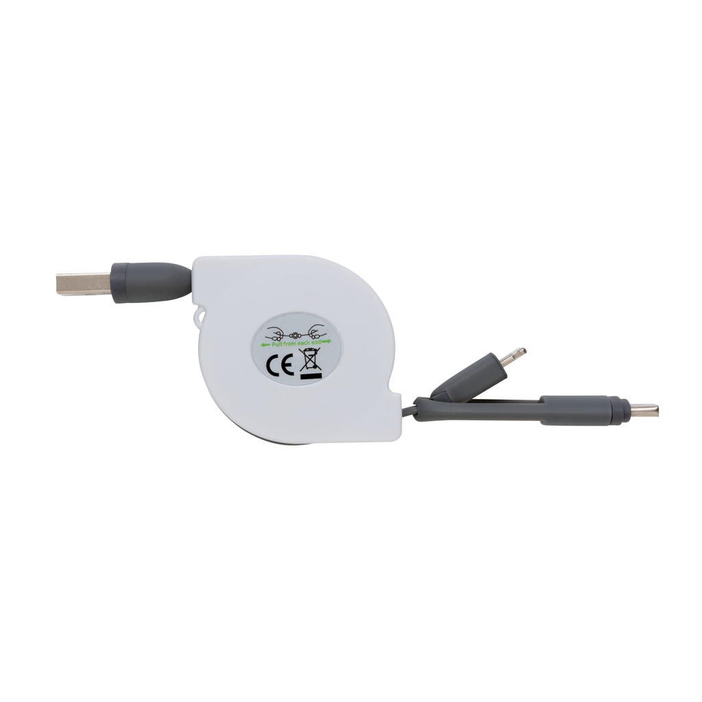 Utdragbar 3-i-1 kabel