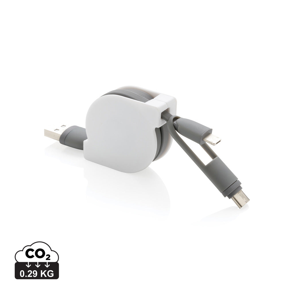 Utdragbar 3-i-1 kabel