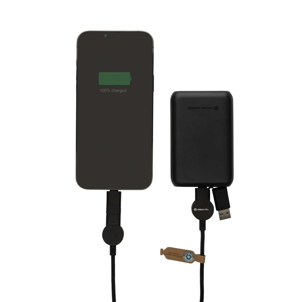 Oakland 6-i-1 kabel RCS återvunnen rplast m.  snabbladdning