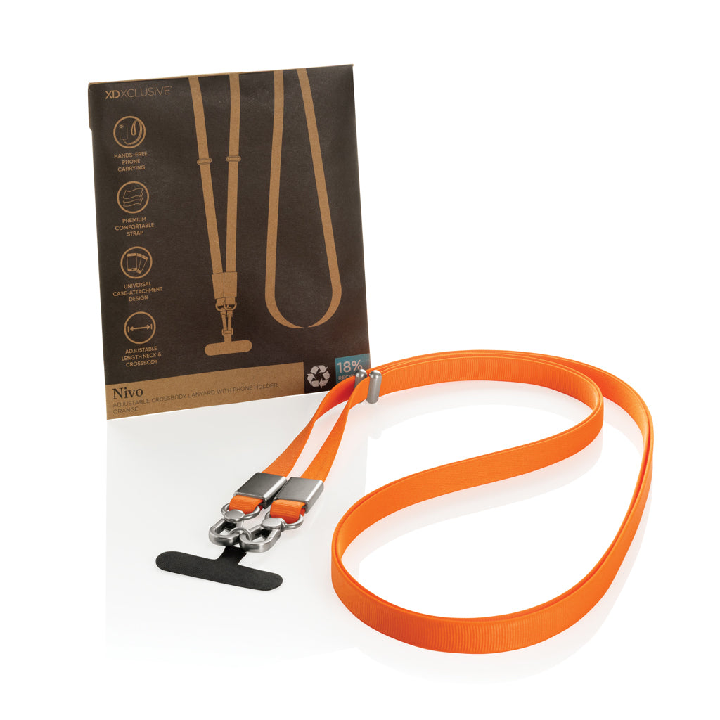 Nivo Crossbody lanyard i RCS återvunnen PET