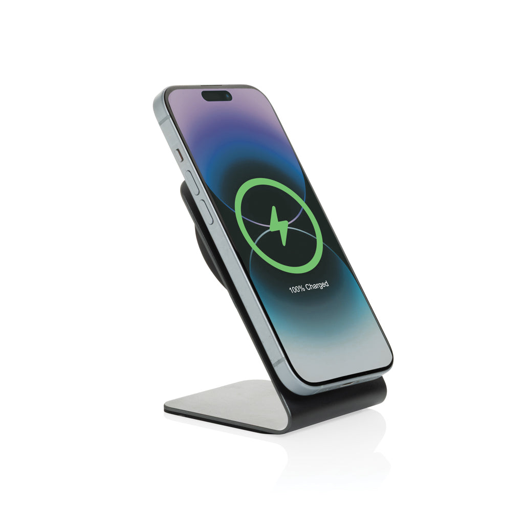 Terra aluminium 15W magnetisk trådlös telefonställ för mobil