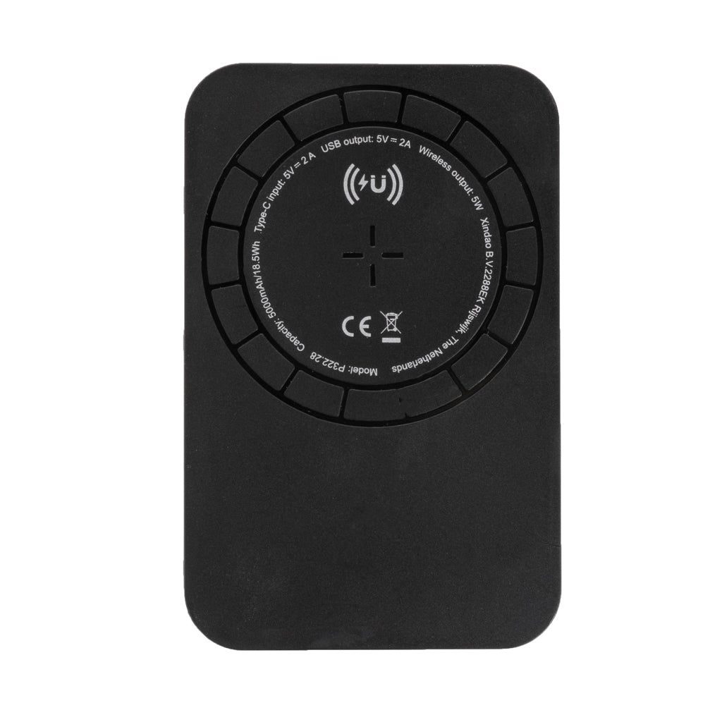 Magnetisk 5.000 mAh 5W trådlös powerbank