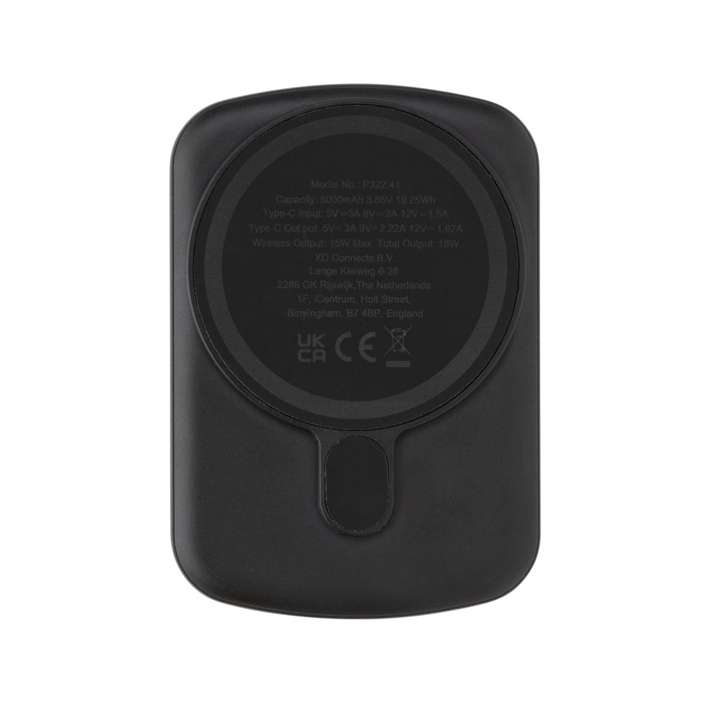 MagBoost 5.000mAh magnetisk powerbank, RCS återvunnen plast