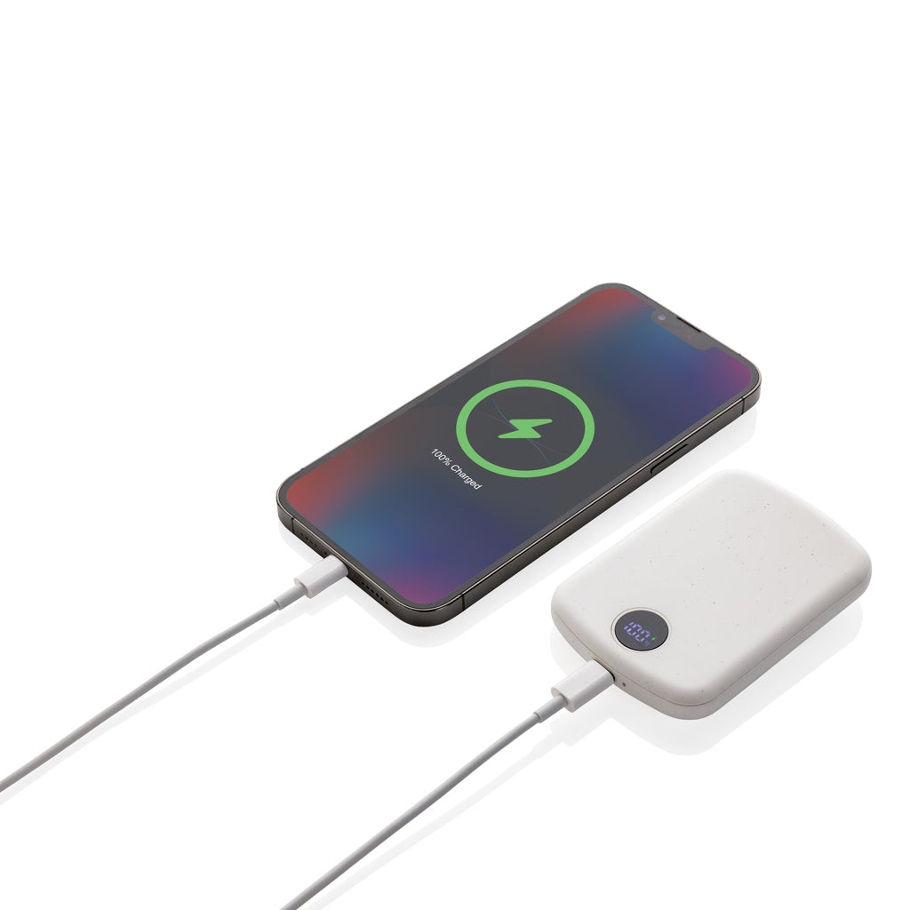 MagBoost 5.000mAh magnetisk powerbank, RCS återvunnen plast