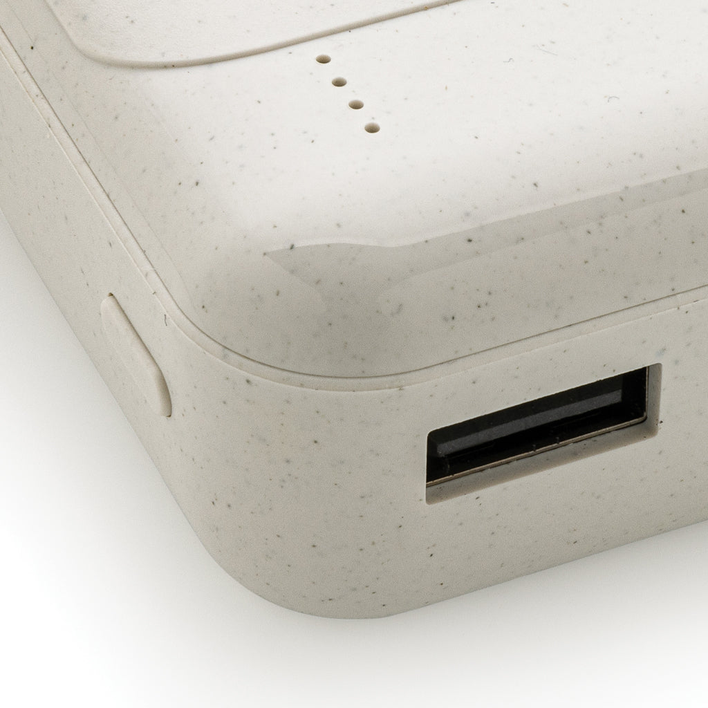 10.000 mAh powerbank i återvunnen plast, RCS standard