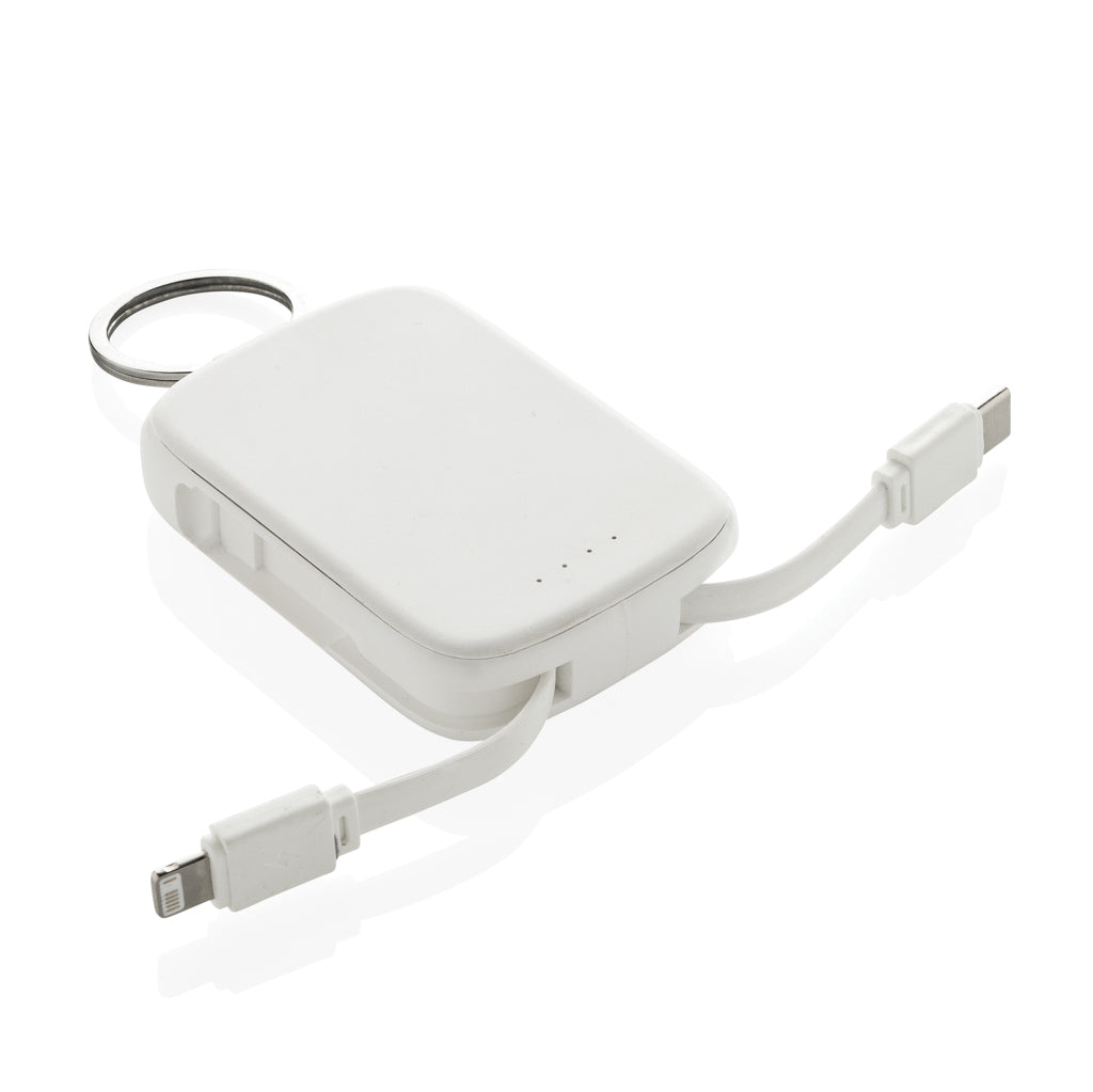 Nexo RCS nyckelringspowerbank 2000 mAh med integrerade kabla