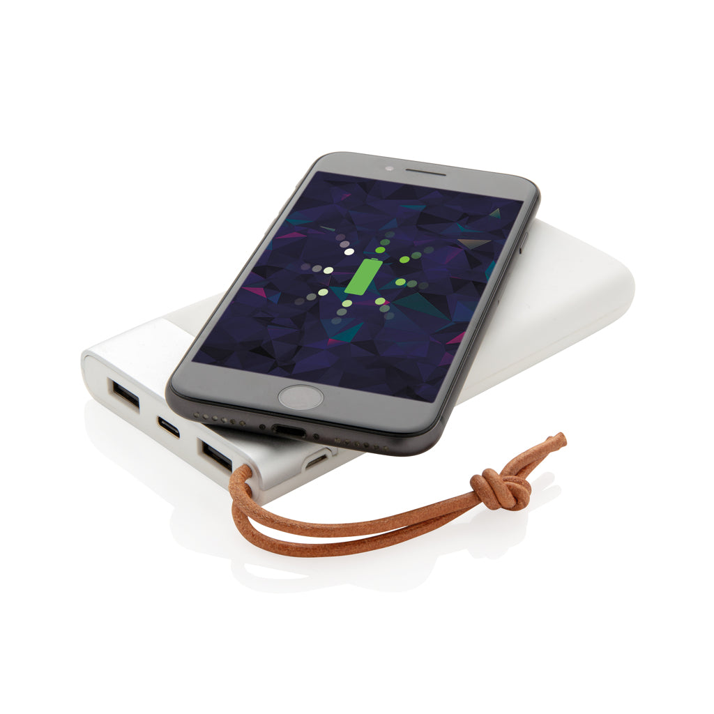 Aria 8.000 mAh 5W powerbank med trådlös laddning