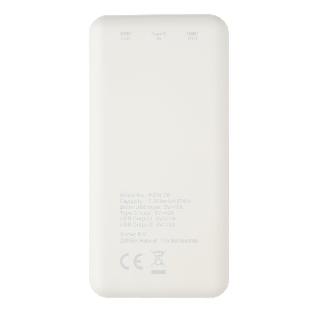 High Density 10.000 mAh powerbank i fickformat