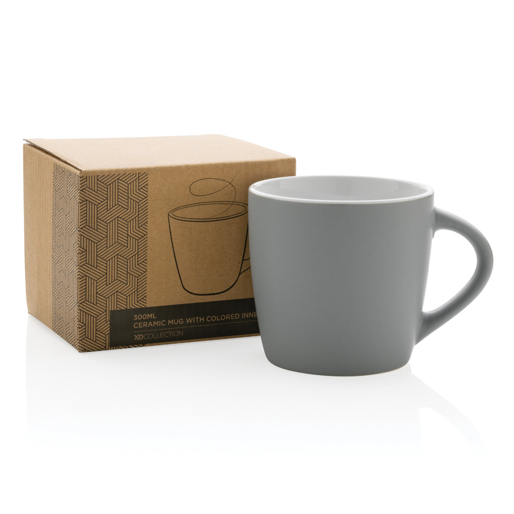 Keramikmugg med färgad insida 300ml