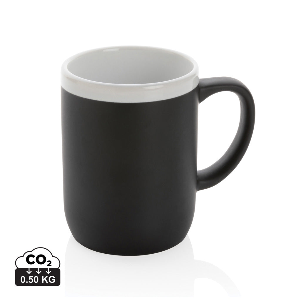 Keramikmugg med vit kant 300 ml