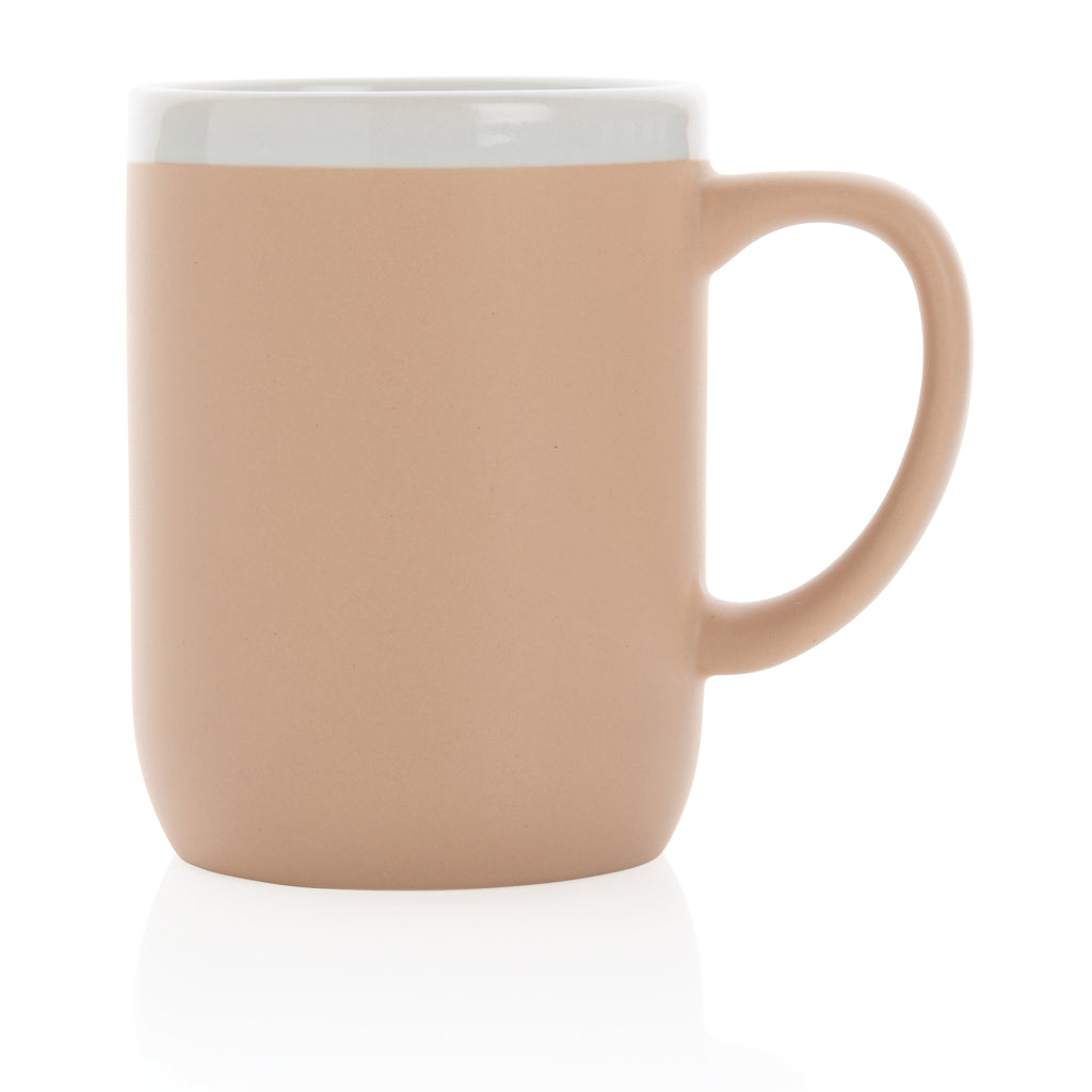 Keramikmugg med vit kant 300 ml