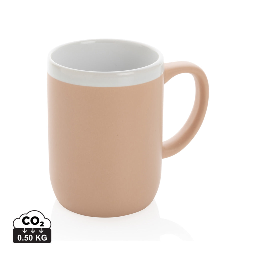 Keramikmugg med vit kant 300 ml