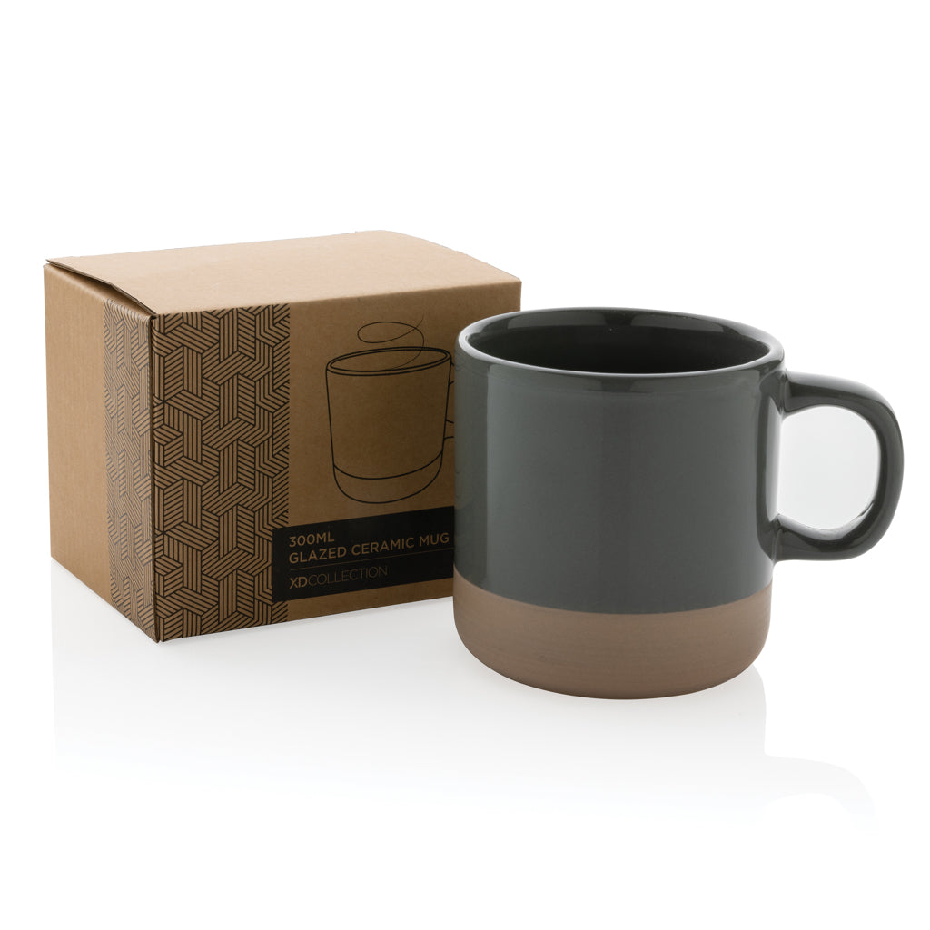 Glaserad keramikmugg 300 ml