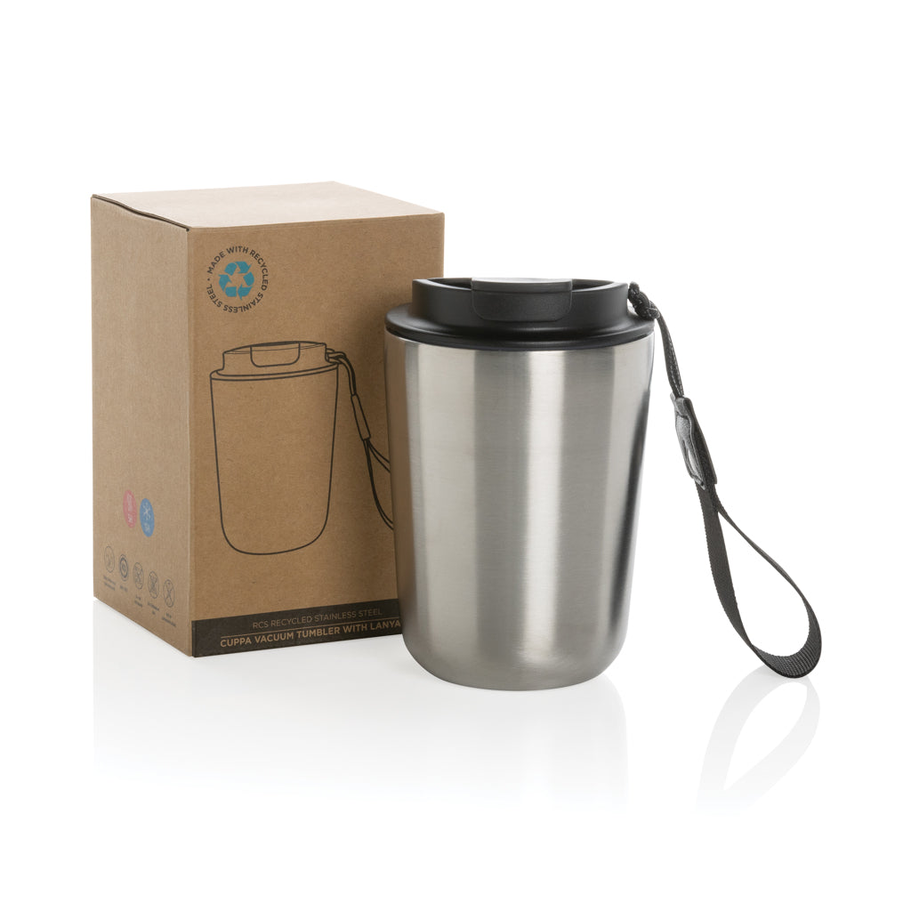 Cuppa vakuummugg med logoband RCS re-steel