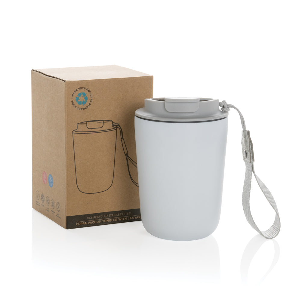 Cuppa vakuummugg med logoband RCS re-steel