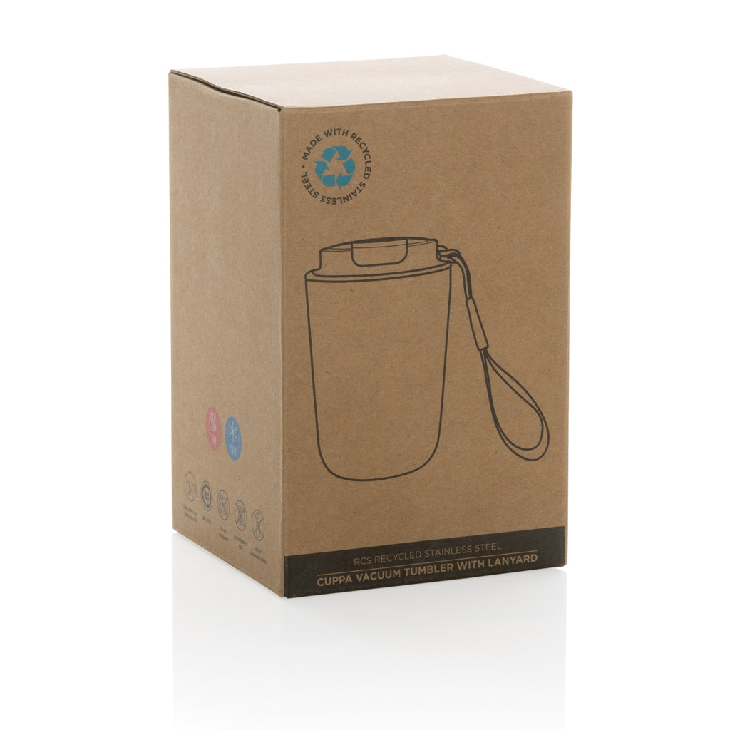 Cuppa vakuummugg med logoband RCS re-steel