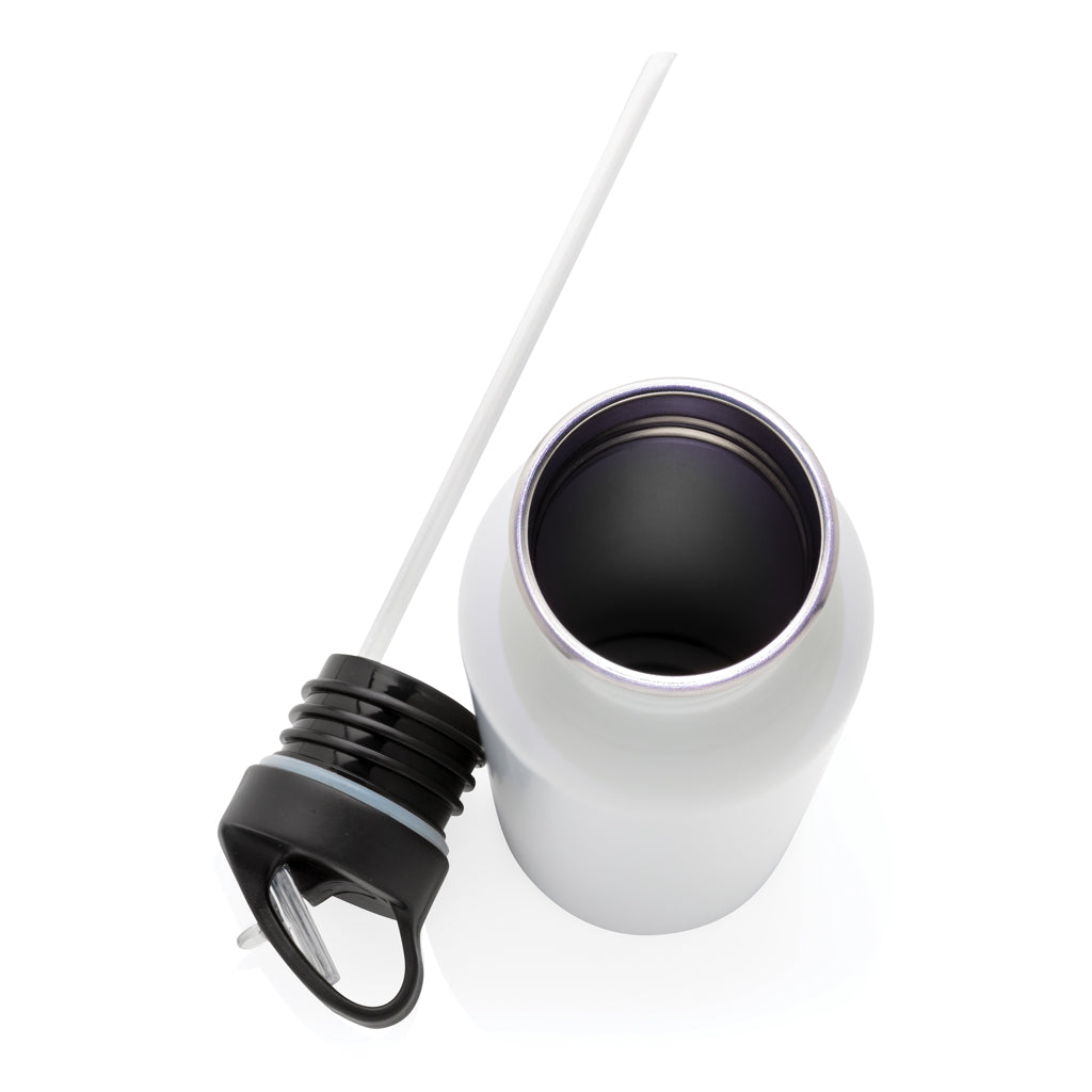 Lyxig sportflaska i stainless steel