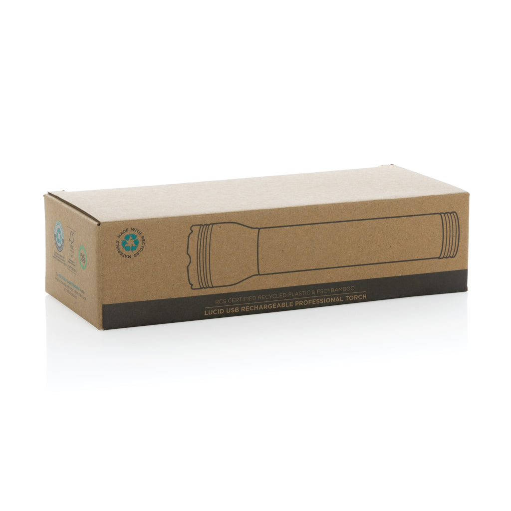 Lucid 5W ficklampa RCS certifierad återvunnen plast & bambu