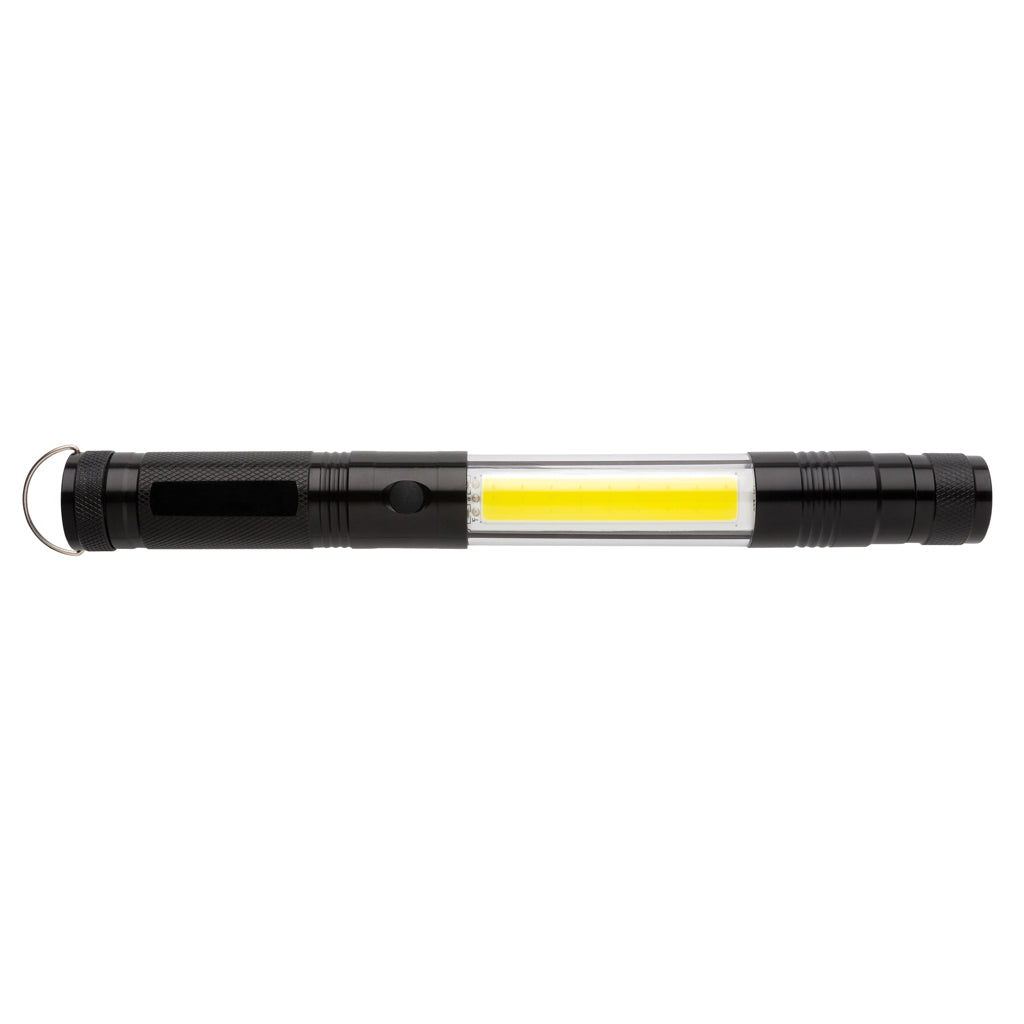 Stor teleskoplampa med COB