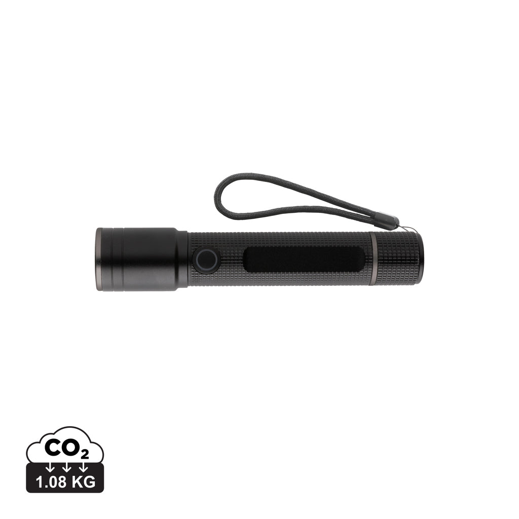 Gear X USB-återuppladdningsbar ficklampa RCS aluminium