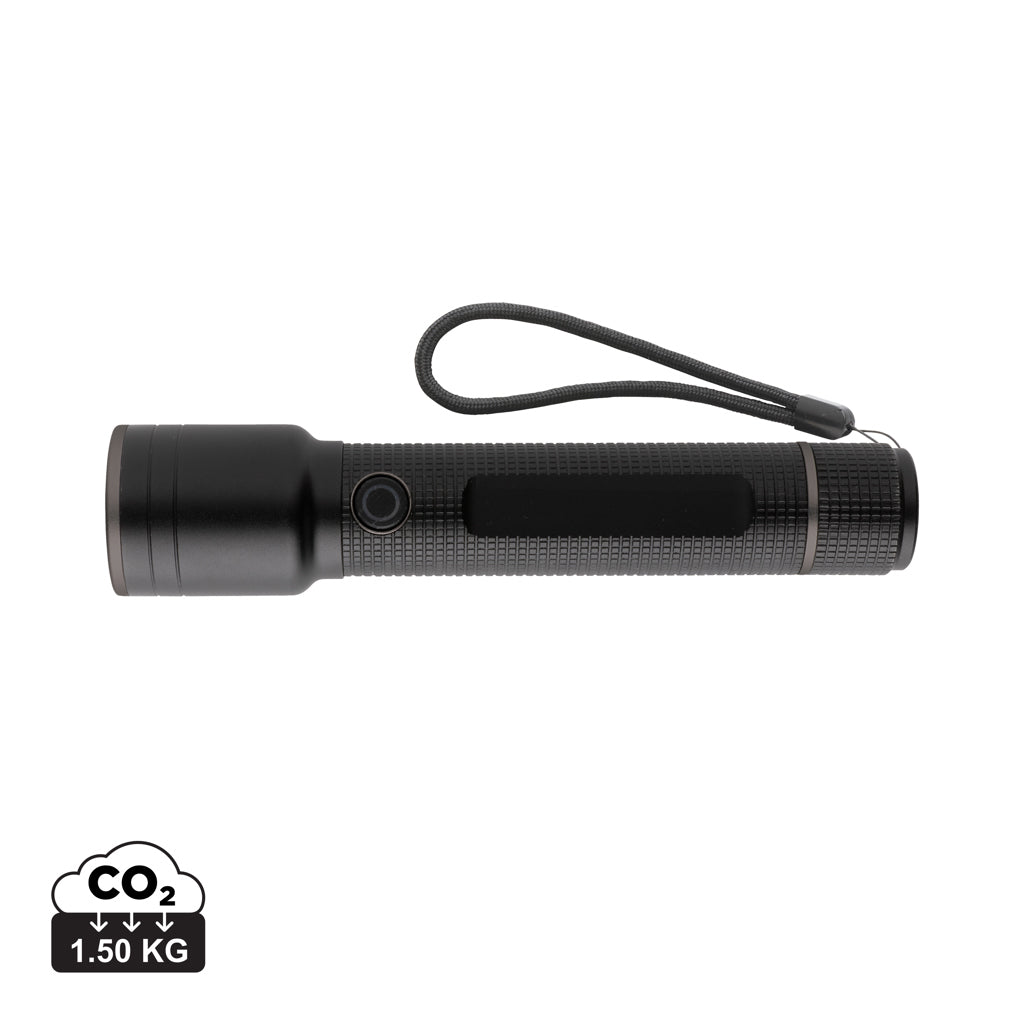 Gear X USB-återuppladdningsbar stor ficklampa RCS aluminium